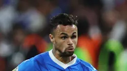 Michael Delgado of Al Hilal during the Arab Club Champions Cup Final between Al Hilal and Al Nassr at King Fahd International Stadium on August 12, 2023 in Riyadh, Saudi Arabia. (Photo by Yasser Bakhsh/Getty Images)