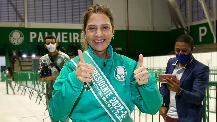 Foto: Fabio Menotti/Palmeiras - Leila Pereira concorda com acordo da TV Globo, assim como Bahia e mais pacote da Libra
