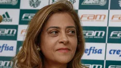 SAO PAULO - SP - 08/02/2017 - RENOVACAO DE PATROCINIO DO PALMEIRAS - Leila Pereira Presidente da Crefisa durante renovacao de patrocinio da Crefisa com o Palmeiras no CT Academia de Futebol. Foto: Marcello Zambrana/AGIF
