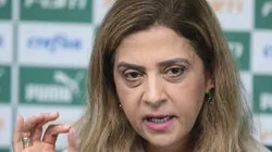 SP - Sao Paulo - 16/12/2021 - PALMEIRAS, COLETIVA PRESIDENTE - A Presidente do Palmeiras Leila Pereira durante coletiva de imprensa realizada no CT Barra Funda. Foto: Ettore Chiereguini/AGIF