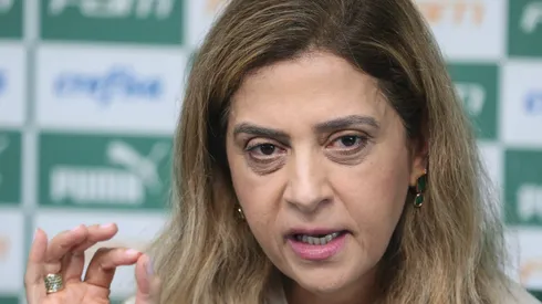 SP – Sao Paulo – 16/12/2021 – PALMEIRAS, COLETIVA PRESIDENTE – A Presidente do Palmeiras Leila Pereira durante coletiva de imprensa realizada no CT Barra Funda. Foto: Ettore Chiereguini/AGIF