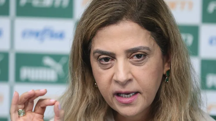 SP - Sao Paulo - 16/12/2021 - PALMEIRAS, COLETIVA PRESIDENTE - A Presidente do Palmeiras Leila Pereira durante coletiva de imprensa realizada no CT Barra Funda. Foto: Ettore Chiereguini/AGIF