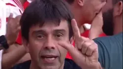 Torcedor perde as contas na goleada do Inter. Foto: Reprodução redes sociais Internacional/ Rede Globo