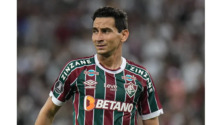 RJ - RIO DE JANEIRO - 08/08/2023 - LIBERTADORES 2023, FLUMINENSE X ARGENTINOS JUNIORS - Paulo Henrique Ganso jogador do Fluminense durante partida contra o Argentinos Juniors no estadio Maracana pelo campeonato Libertadores 2023. Foto: Thiago Ribeiro/AGIF