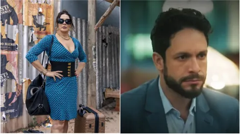 Emengarda e Luigi em Terra e Paixão. Foto 1: Gshow/Victor Pollack; Foto 2: Reprodução/TV Globo