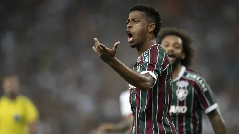 Keno e David Braz discutiram na derrota do Fluminense para o Atlético MineiroFoto: Jorge Rodrigues/AGIF