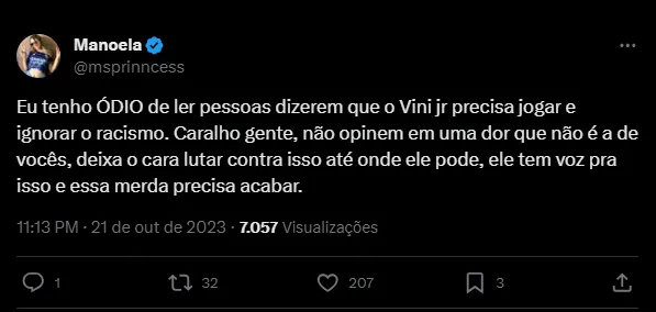 Vini Jr. Tweet 2