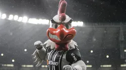 Mascote do Atlético-MG comemora vitoria ao final da partida contra o América-MG no estadio Mineirão pelo campeonato Mineiro 2023. Foto: Fernando Moreno/AGIF