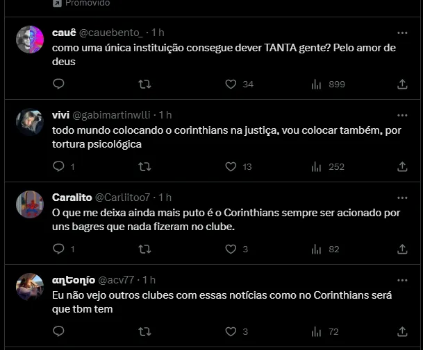 Corinthians tweets 