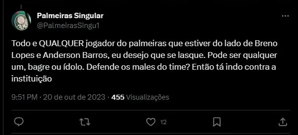 Palmeiras tweet 1
