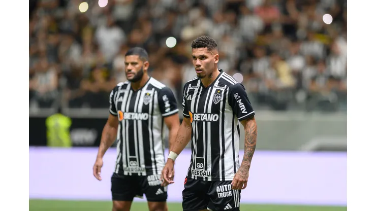 MG - BELO HORIZONTE - 23/09/2023 - BRASILEIRO A 2023, ATLETICO-MG X CUIABA - Paulinho jogador do Atletico-MG durante partida contra o Cuiaba no estadio Arena MRV pelo campeonato Brasileiro A 2023. Foto: Alessandra Torres/AGIF