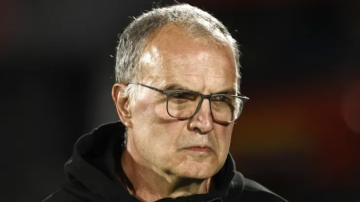 MONTEVIDEO, URUGUAY - OCTOBER 17: Marcelo Bielsa head coach of Uruguay looks on during the FIFA World Cup 2026 Qualifier match between Uruguay and Brazil at Centenario Stadium on October 17, 2023 in Montevideo, Uruguay. (Photo by Ernesto Ryan/Getty Images)