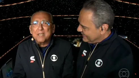 Foto: Reprodução Globo/YouTube - Galvão Bueno e Luís Roberto