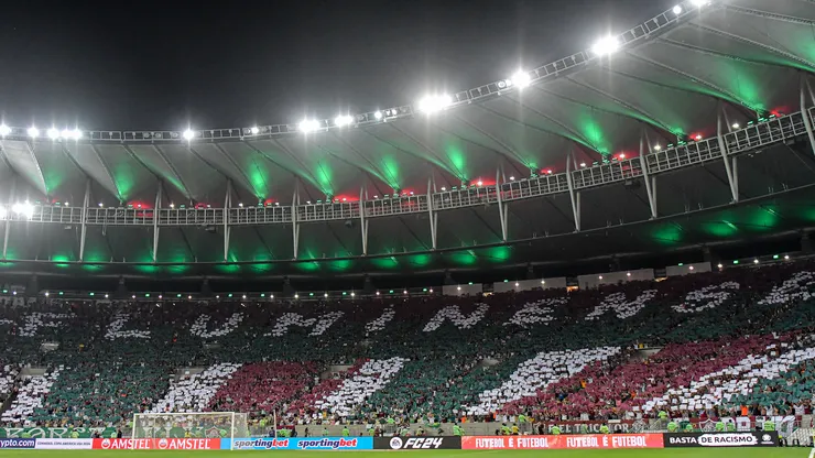 Mosaico da torcida do Fluminense - Foto: Thiago Ribeiro/AGIF