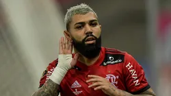 RJ - Rio de Janeiro - 22/05/2021 - CARIOCA 2021, FLAMENGO X FLUMINENSE - Gabigol jogador do Flamengo comemora seu gol durante partida contra o Fluminense no estadio Maracana pelo campeonato Carioca 2021. Foto: Thiago Ribeiro/AGIF