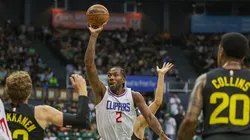 Kawhi durante a pré-temporada da NBA