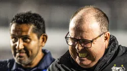 SANTOS X VASCO - Marcelo Fernandes tecnico do Santos durante partida contra o Vasco no estadio Vila Belmiro pelo campeonato Brasileiro A 2023. Foto: Abner Dourado/AGIF