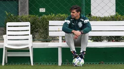 Abel Ferreira pode perder volante para o Racing. Foto: César Greco/ Palmeiras