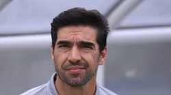 SP - BARUERI - 08/10/2023 - BRASILEIRO A 2023, PALMEIRAS X SANTOS - Abel Ferreira tecnico do Palmeiras durante partida contra o Santos no estadio Arena Barueri pelo campeonato Brasileiro A 2023. Foto: Marcello Zambrana/AGIF