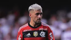 Foto: Ettore Chiereguini/AGIF - De Arrascaeta jogador do Flamengo durante partida contra o Sao Paulo no estadio Morumbi pelo campeonato Copa do Brasil 2023.