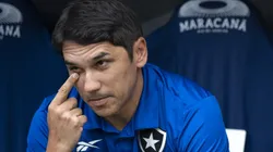 RJ - RIO DE JANEIRO - 08/10/2023 - BRASILEIRO A 2023, FLUMINENSE X BOTAFOGO - Lucio Flavio tecnico do Botafogo durante partida contra o Fluminense no estadio Maracana pelo campeonato Brasileiro A 2023. Foto: Jorge Rodrigues/AGIF