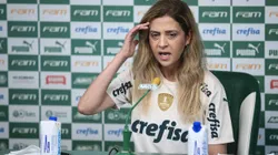 Leila Pereira em entrevista coletiva em dezembro de 2022. Foto: Ettore Chiereguini/AGIF