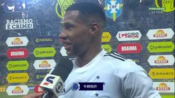 Foto: Reprodução/Premiere - Wesleu se estranhou ao vivo com repórter com pergunta em Cuiabá x Cruzeiro