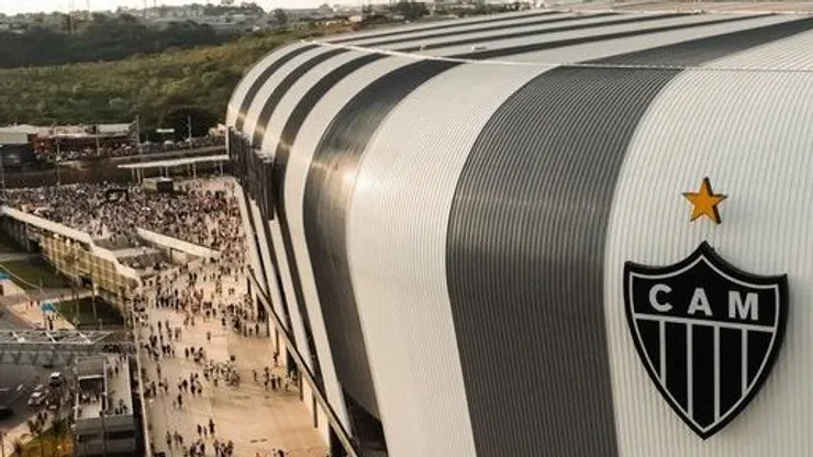 Símbolo do Atlético-MG na Arena MRV. Foto: Redes sociais Atlético-MG