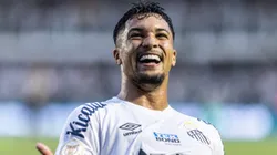 Imprensa inglesa fala sobre joia do Santos e rasga elogios ao atacante. Foto: Abner Dourado/AGIF