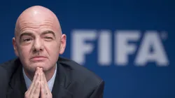 ZURICH, SWITZERLAND - MARCH 18: FIFA president Gianni Infantino speaks during a press conference after the FIFA executive committee meeting at the FIFA headquarters on March 18, 2016 in Zurich, Switzerland. (Photo by Valeriano Di Domenico/Getty Images)