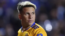MONTERREY, MEXICO - FEBRUARY 19: Yeferson Soteldo of Tigres looks on during the 6th round match between Tigres UANL and Atletico San Luis as part of the Torneo Grita Mexico C22 Liga MX at Universitario Stadium on February 19, 2022 in Monterrey, Mexico. (Photo by Azael Rodriguez/Getty Images)