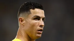 RIYADH, SAUDI ARABIA - OCTOBER 06: Cristiano Ronaldo of Al-Nassr Club looks on during the Saudi Pro League match between Al-Nassr and Abha at King Saud University Stadium on October 06, 2023 in Riyadh, Saudi Arabia. (Photo by Francois Nel/Getty Images)