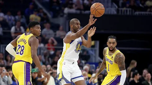 Chris Paul durante a sua estreia pelo Warriors
