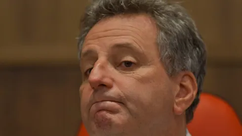 RJ - Rio de Janeiro - 24/02/2019 - Coletiva Presidente do Flamengo Rodolfo Landim - Presidente do Flamengo Rodolfo Landim, concede coletiva neste domingo, no auditorio Rogerio Steinberg, na Gavea, a fim de, responder perguntas sobre a tragedia no Ninho do Urubu. Foto: Thiago Ribeiro/AGIF