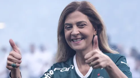 Foto: Ettore Chiereguini/AGIF - Leila Pereira presidente do Palmeiras comemora titulo de campeao durante cerimonia de premiacao apos vitoria contra o Sao Paulo em partida no estadio Arena Allianz Parque pela decisao do campeonato Paulista 2022.