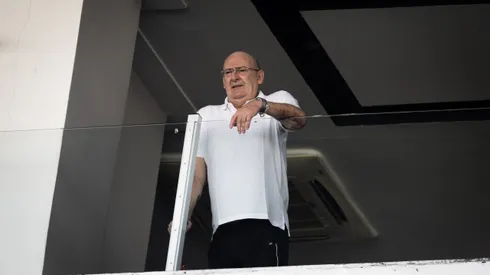 SP - SANTOS - 23/07/2023 - BRASILEIRO A 2023, SANTOS X BOTAFOGO - Andres Rueda presidente do Santos durante partida contra o Botafogo no estadio Vila Belmiro pelo campeonato Brasileiro A 2023. Foto: Abner Dourado/AGIF