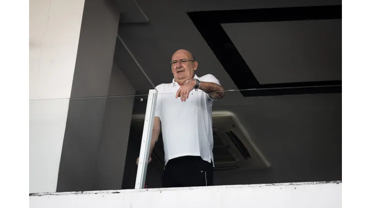 SP - SANTOS - 23/07/2023 - BRASILEIRO A 2023, SANTOS X BOTAFOGO - Andres Rueda presidente do Santos durante partida contra o Botafogo no estadio Vila Belmiro pelo campeonato Brasileiro A 2023. Foto: Abner Dourado/AGIF