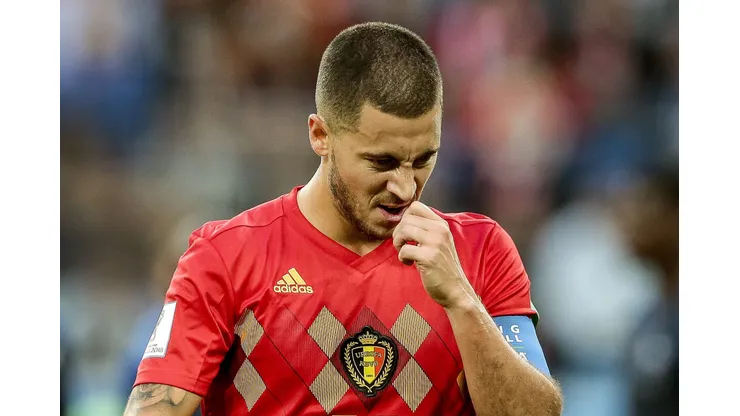 Sao Petersburgo - 10/07/2018 - Copa do Mundo 2018 - Belgica X Franca - Hazard do Belgica durante partida contra o Franca no estadio Sao Petesburgo pelo campeonato Copa do Mundo 2018. Foto: Ale Cabral/AGIF