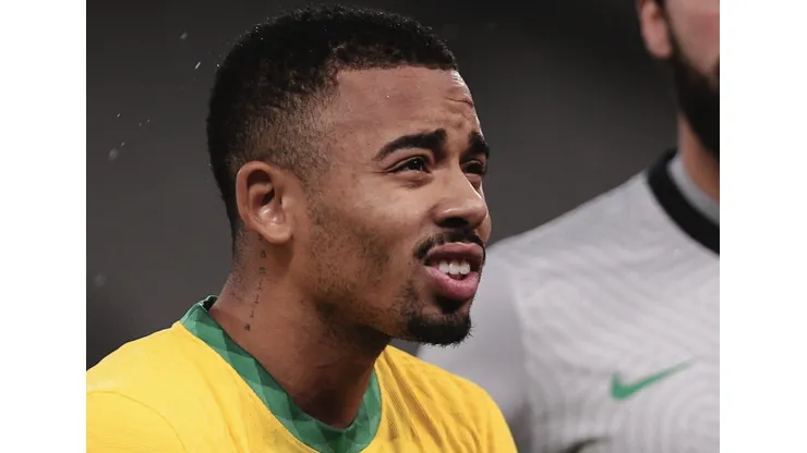 SP - Sao Paulo - 11/11/2021 - ELIMINATORIAS COPA DO MUNDO 2022, BRASIL X COLOMBIA - Gabriel Jesus jogador do Brasil durante partida contra o Colombia no estadio Arena Corinthians pelo campeonato Eliminatorias Copa do Mundo 2022. Foto: Ettore Chiereguini/AGIF