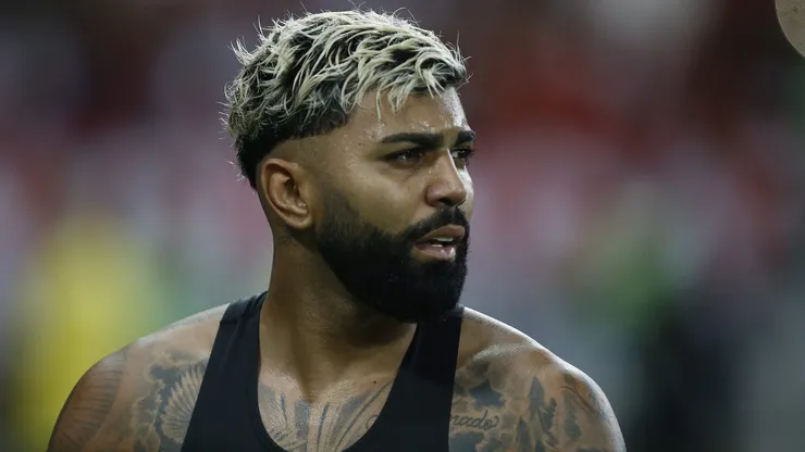 RIO DE JANEIRO, BRAZIL - JULY 16: Gabriel Barbosa of Flamengo looks on during a match between Fluminense and Flamengo as part of Brasileirao 2023 at Maracana Stadium on July 16, 2023 in Rio de Janeiro, Brazil. (Photo by Wagner Meier/Getty Images)