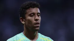 SP - SAO PAULO - 15/04/2023 - BRASILEIRO A 2023, PALMEIRAS X CUIABA - Marcos Rocha jogador do Palmeiras durante partida contra o Cuiaba no estadio Arena Allianz Parque pelo campeonato BRASILEIRO A 2023. Foto: Ettore Chiereguini/AGIF