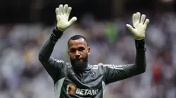 MG - BELO HORIZONTE - 08/10/2023 - BRASILEIRO A 2023, ATLETICO-MG X CORITIBA - Everson jogador do Atletico-MG durante aquecimento antes da partida contra o Coritiba no estadio Arena MRV pelo campeonato Brasileiro A 2023. Foto: Gilson Lobo/AGIF