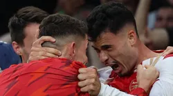 Martinelli comemora seu gol (foto divulgação Arsenal)