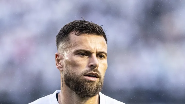 SP - SANTOS - 01/10/2023 - BRASILEIRO A 2023, SANTOS X VASCO - Lucas Lima jogador do Santos durante partida contra o Vasco no estadio Vila Belmiro pelo campeonato Brasileiro A 2023. Foto: Abner Dourado/AGIF