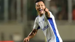 MG - BELO HORIZONTE - 14/05/2023 - BRASILEIRO A 2023, AMERICA-MG X CRUZEIRO - Marlon jogador do Cruzeiro comemora seu gol durante partida contra o America-MG no estadio Independencia pelo campeonato BRASILEIRO A 2023. Foto: Gilson Junio/AGIF