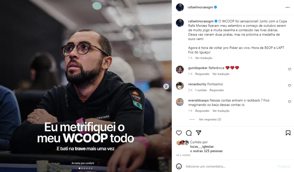 Foto: Reprodução Instagram @rafaelmoraesgm