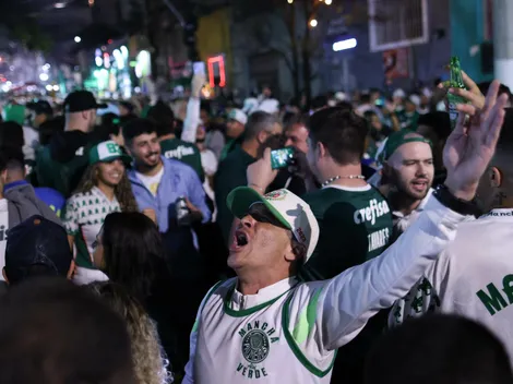 Torcida do Palmeiras prepara festa para decisão da Libertadores contra o Boca Juniors