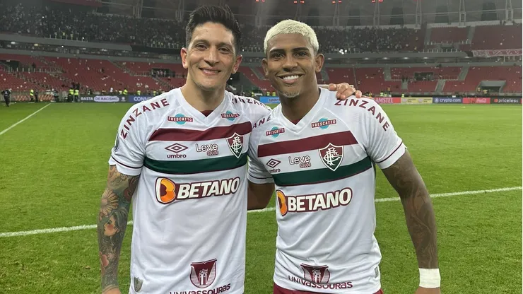 German Cano e John Kennedy marcaram gols da classificação do Fluminense (foto: divulgação Fluminense)