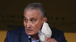 SP - Sao Paulo - 11/11/2021 - ELIMINATORIAS COPA DO MUNDO 2022, BRASIL X COLOMBIA - Tite tecnico do Brasil durante partida contra o Colombia no estadio Arena Corinthians pelo campeonato Eliminatorias Copa do Mundo 2022. Foto: Ettore Chiereguini/AGIF