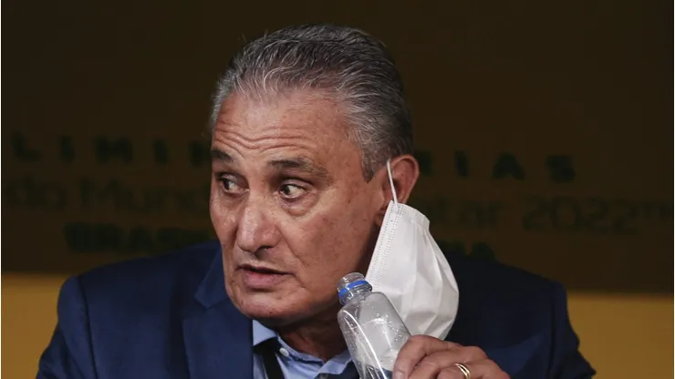 SP - Sao Paulo - 11/11/2021 - ELIMINATORIAS COPA DO MUNDO 2022, BRASIL X COLOMBIA - Tite tecnico do Brasil durante partida contra o Colombia no estadio Arena Corinthians pelo campeonato Eliminatorias Copa do Mundo 2022. Foto: Ettore Chiereguini/AGIF